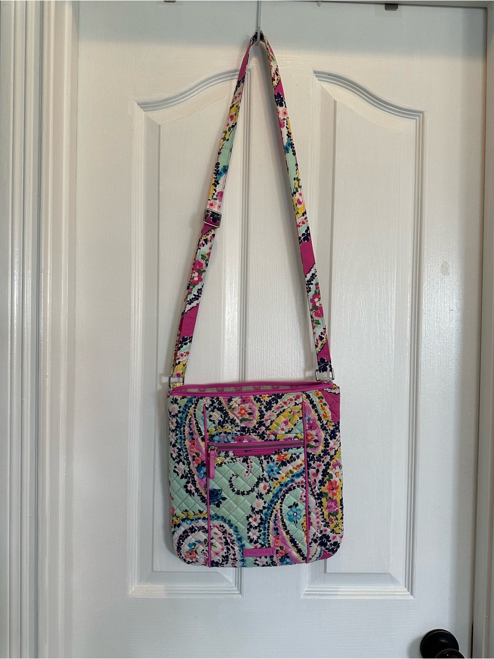 Vera Bradley Pink Multi Quilted Crossbody Purse- Brand new